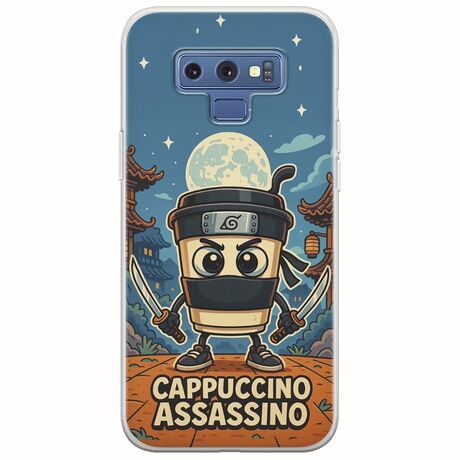 Brainrot - Cappuccino Assasino Samsung Galaxy Note 9 Flexible TPU (Διάφανη Σιλικόνη)