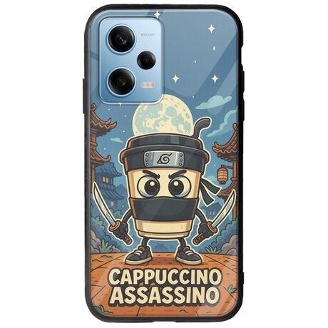 Brainrot - Cappuccino Assasino Xiaomi Redmi Note 12 4G Groove TPU (Tempered Glass και TPU)