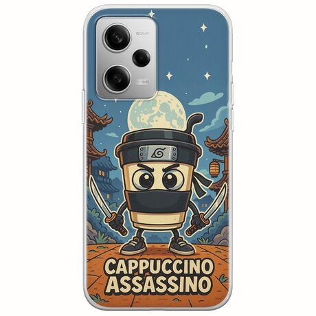 Brainrot - Cappuccino Assasino Xiaomi Redmi Note 12 Pro Plus 5G Flexible TPU (Διάφανη Σιλικόνη)