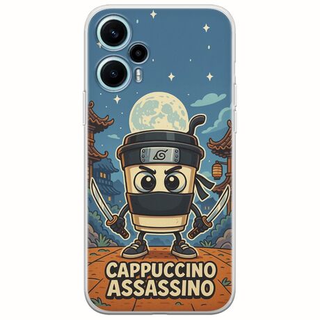 Brainrot - Cappuccino Assasino Xiaomi Poco F5 5G Flexible TPU (Διάφανη Σιλικόνη)