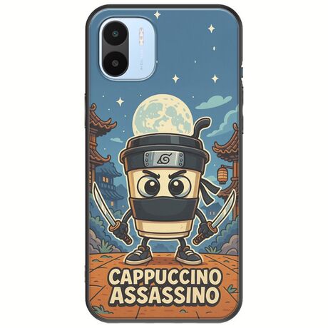 Brainrot - Cappuccino Assasino Xiaomi Redmi A2 Black TPU (Μαύρη Σιλικόνη)