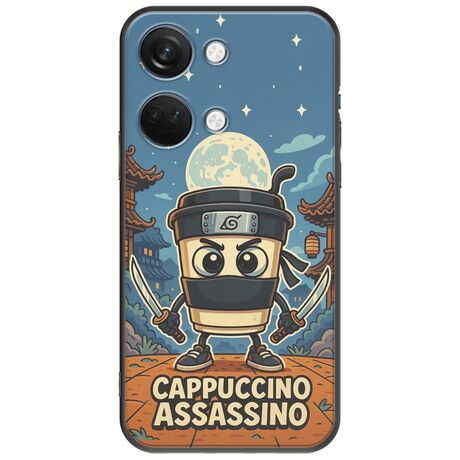Brainrot - Cappuccino Assasino OnePlus Nord 3 5G Black TPU (Μαύρη Σιλικόνη)
