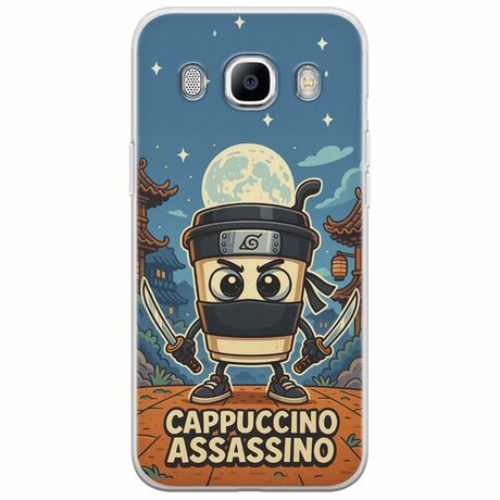 Brainrot - Cappuccino Assasino Samsung Galaxy J7(2016) Flexible TPU (Διάφανη Σιλικόνη)