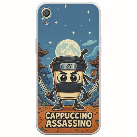 Brainrot - Cappuccino Assasino Sony Xperia XA Flexible TPU (Διάφανη Σιλικόνη)