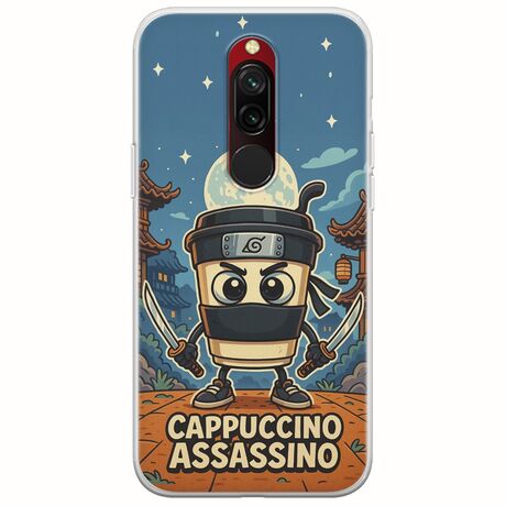 Brainrot - Cappuccino Assasino Xiaomi Redmi 8 Flexible TPU (Διάφανη Σιλικόνη)