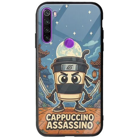Brainrot - Cappuccino Assasino Xiaomi Redmi Note 8 Groove TPU (Tempered Glass και TPU)