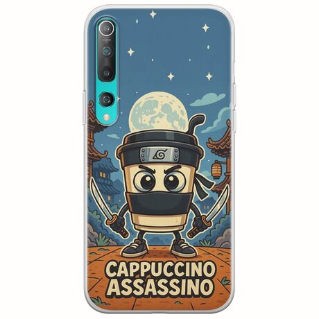 Brainrot - Cappuccino Assasino Xiaomi Mi Note 10 / Mi Note 10 Pro Flexible TPU (Διάφανη Σιλικόνη)