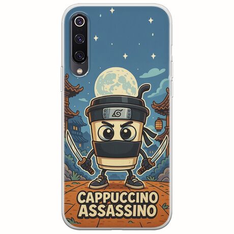 Brainrot - Cappuccino Assasino Xiaomi Mi 9 Flexible TPU (Διάφανη Σιλικόνη)