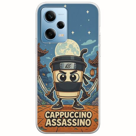 Brainrot - Cappuccino Assasino Xiaomi Redmi Note 12 4G Flexible TPU (Διάφανη Σιλικόνη)