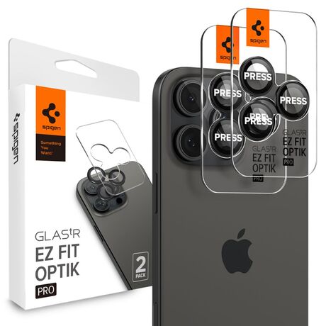 Μαύρο προστατευτικό κάμερας Spigen για iPhone 15 Pro