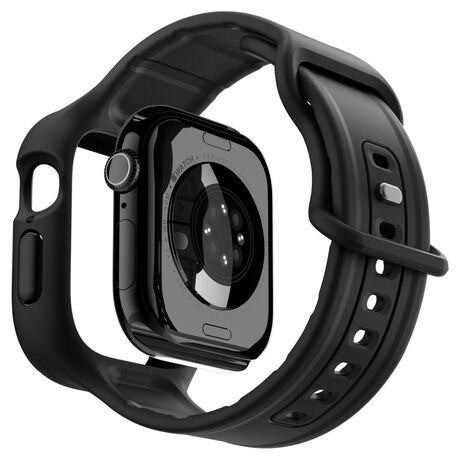 Apple Watch 46mm με θήκη Spigen matte black
