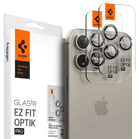Προστατευτικό κάμερας Spigen Natural Titanium για iPhone 15 Pro