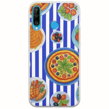 Mediterranean Feast Huawei P30 Lite Flexible TPU (Διάφανη Σιλικόνη)