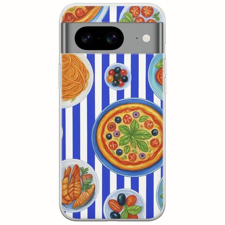 Mediterranean Feast Google Pixel 8 5G Flexible TPU (Διάφανη Σιλικόνη)