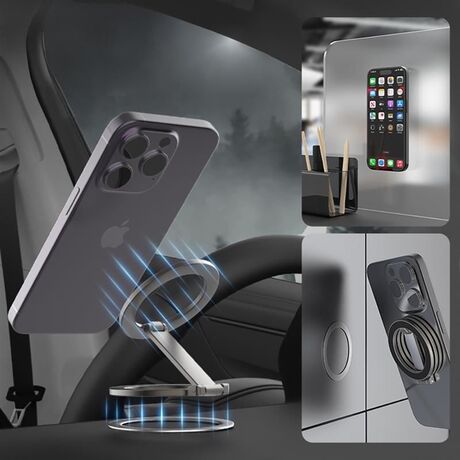 αγνητικό ring holder κινητού 360 μοίρες Μαύρο