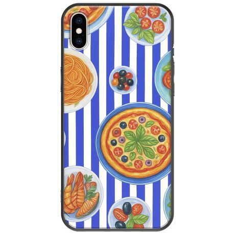 Mediterranean Feast iPhone XS Max Black TPU (Μαύρη Σιλικόνη)