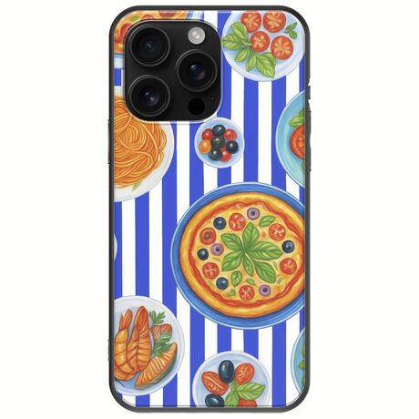 Mediterranean Feast iPhone 16 Pro Max Black TPU (Μαύρη Σιλικόνη)