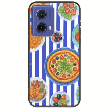 Mediterranean Feast Motorola Moto G85 5G Black TPU (Μαύρη Σιλικόνη)