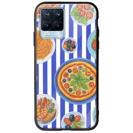 Mediterranean Feast Realme 8 / 8 Pro Groove TPU (Tempered Glass και TPU)