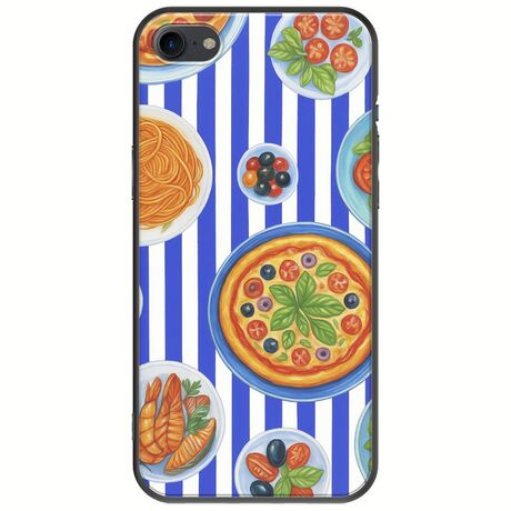 Mediterranean Feast iPhone SE (2022) 5G Black TPU (Μαύρη Σιλικόνη)