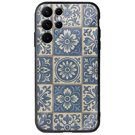 Aegean Mosaic Samsung Galaxy S22 Ultra Groove TPU (Tempered Glass και TPU)