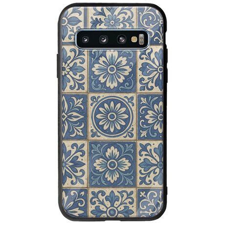Aegean Mosaic Samsung Galaxy S10 Groove TPU (Tempered Glass και TPU)