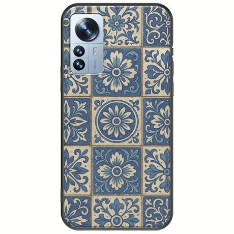 Aegean Mosaic Xiaomi 12 Pro Black TPU (Μαύρη Σιλικόνη)