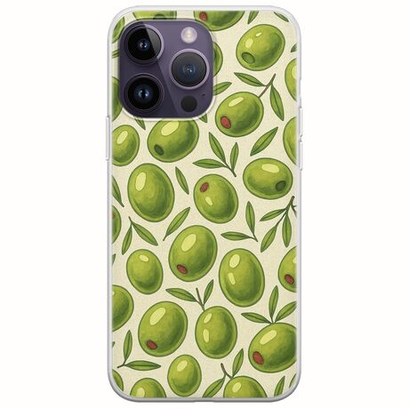 Olive Vibes iPhone 15 Pro Flexible TPU (Διάφανη Σιλικόνη)