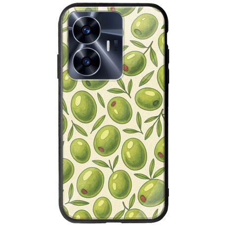 Olive Vibes Realme C55 Groove TPU (Tempered Glass και TPU)