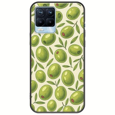Olive Vibes Realme 8 / 8 Pro Black TPU (Μαύρη Σιλικόνη)