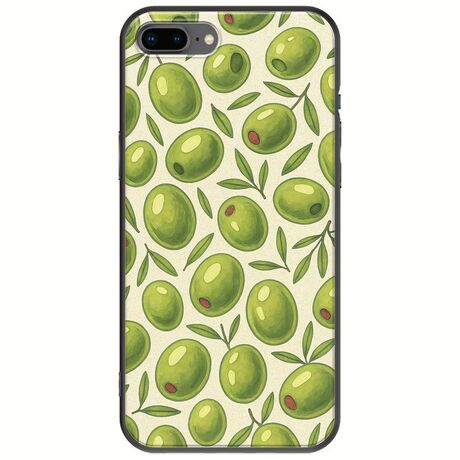 Olive Vibes iPhone 8 Plus Black TPU (Μαύρη Σιλικόνη)