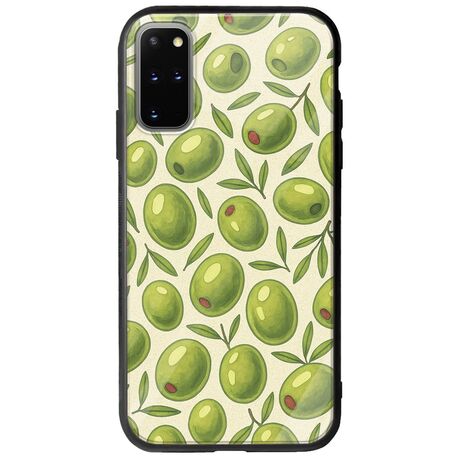 Olive Vibes Samsung Galaxy S20 Plus Groove TPU (Tempered Glass και TPU)