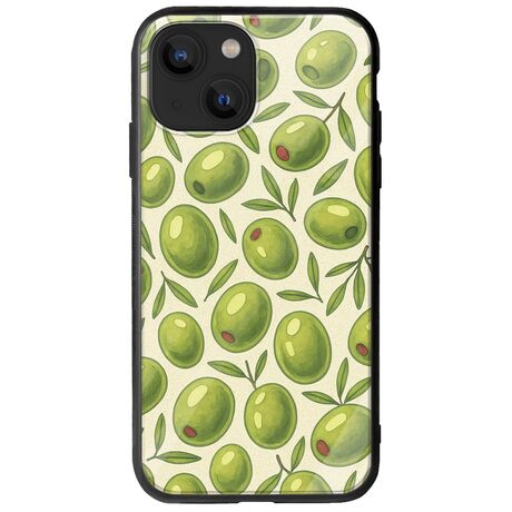 Olive Vibes iPhone 13 mini Groove TPU (Tempered Glass και TPU)