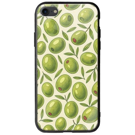 Olive Vibes iPhone SE 2020 Groove TPU (Tempered Glass και TPU)