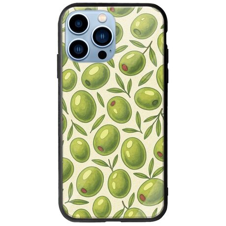 Olive Vibes iPhone 14 Pro Max Groove TPU (Tempered Glass και TPU)