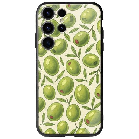 Olive Vibes Samsung Galaxy S24 Ultra 5G Groove TPU (Tempered Glass και TPU)