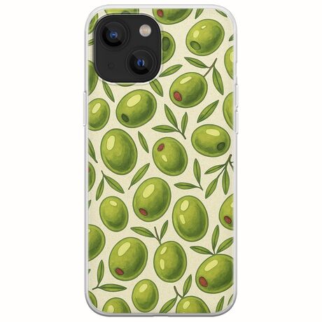 Olive Vibes iPhone 13 mini Flexible TPU (Διάφανη Σιλικόνη)