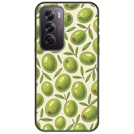Olive Vibes Oppo Reno 12 5G Black TPU (Μαύρη Σιλικόνη)