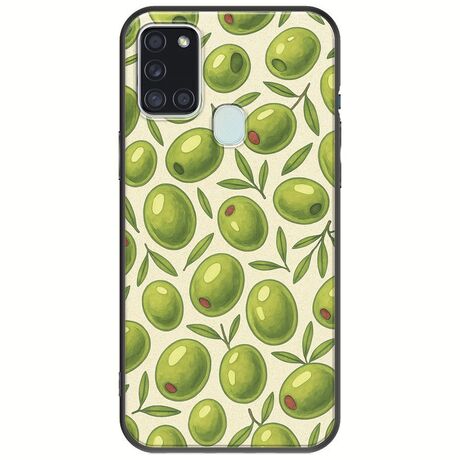 Olive Vibes Samsung Galaxy A21s Black TPU (Μαύρη Σιλικόνη)