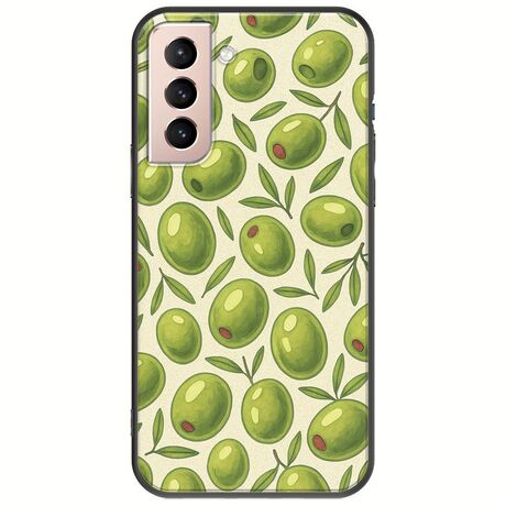 Olive Vibes Samsung Galaxy S21 FE 5G Black TPU (Μαύρη Σιλικόνη)