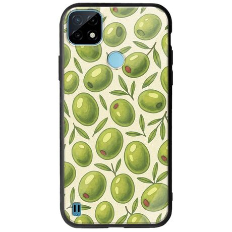 Olive Vibes Realme C21Y / Realme C25Y Groove TPU (Tempered Glass και TPU)