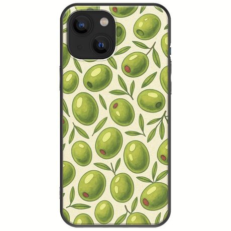 Olive Vibes iPhone 13 mini Black TPU (Μαύρη Σιλικόνη)