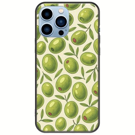 Olive Vibes iPhone 14 Pro Max Black TPU (Μαύρη Σιλικόνη)
