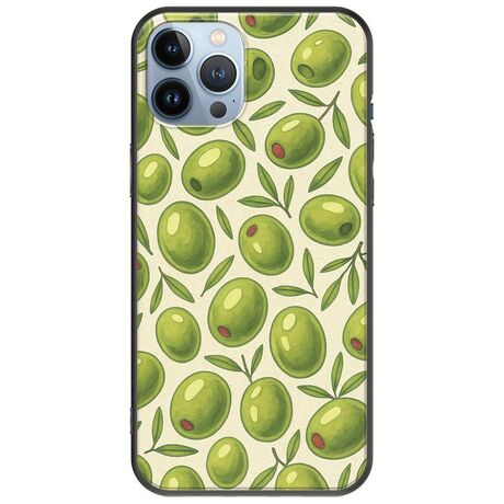 Olive Vibes iPhone 12 Pro Black TPU (Μαύρη Σιλικόνη)