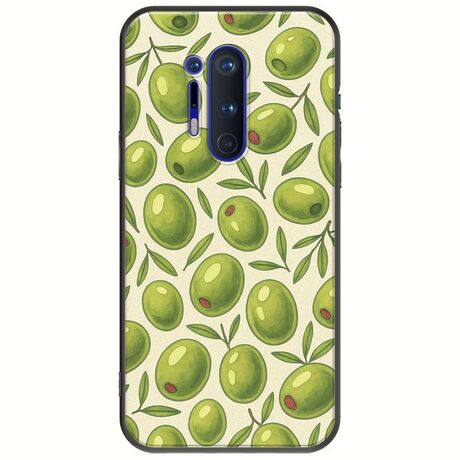 Olive Vibes OnePlus 8 Pro Black TPU (Μαύρη Σιλικόνη)