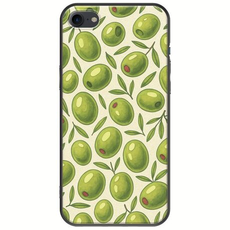 Olive Vibes iPhone SE 2020 Black TPU (Μαύρη Σιλικόνη)