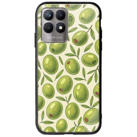 Olive Vibes Realme 8i Groove TPU (Tempered Glass και TPU)