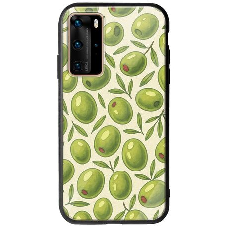 Olive Vibes Huawei P40 Pro Groove TPU (Tempered Glass και TPU)