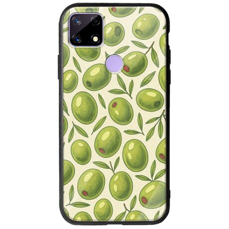 Olive Vibes Realme C21 Groove TPU (Tempered Glass και TPU)