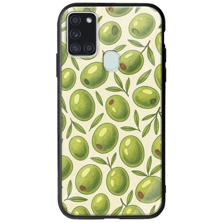 Olive Vibes Samsung Galaxy A21s Groove TPU (Tempered Glass και TPU)